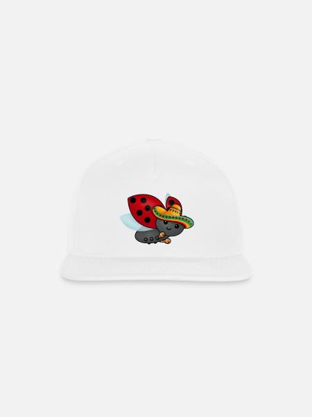 Cinco De Mayo Ladybug - Snapback Baseball Cap - white