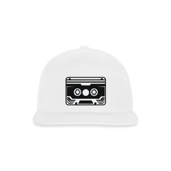 Vintage Cassette - Snapback Baseball Cap - white - Front