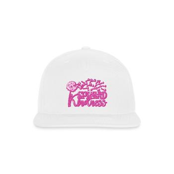 spread kindness like snowflakes - Snapback Baseball Cap - white - Front