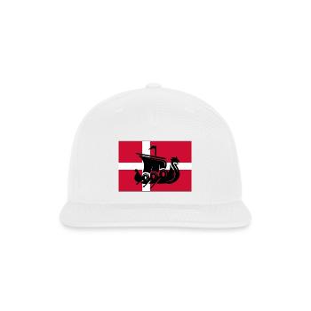 Denmark Flag Support Greenland Not For Sale - Snapback Baseball Cap - white - Front