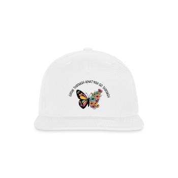 Grow Through What You Go Through - Snapback Baseball Cap - white - Front