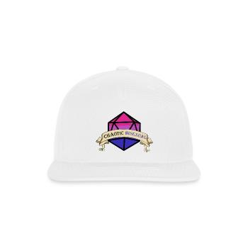 Chaotic Bi Dice - Snapback Baseball Cap - white - Front