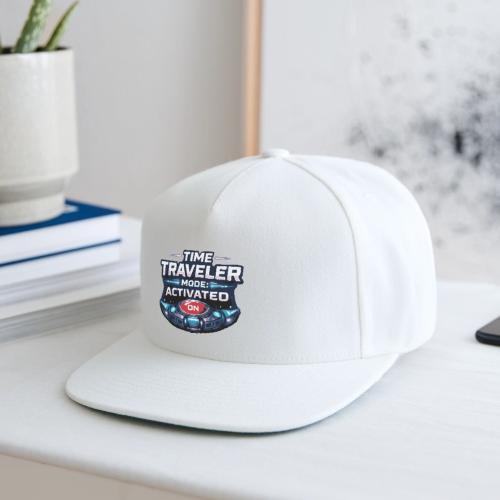 Time Traveler Mode – Futuristic Neon Sci-Fi Tee - Snapback Baseball Cap