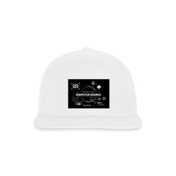 CS Department Tech Circuit Montage - Snapback Baseball Cap - white - Front