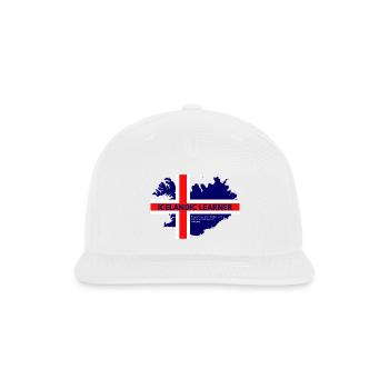 Icelandic Learner - Snapback Baseball Cap - white - Front