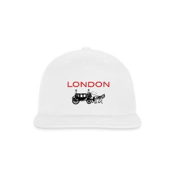 London - Snapback Baseball Cap - white - Front