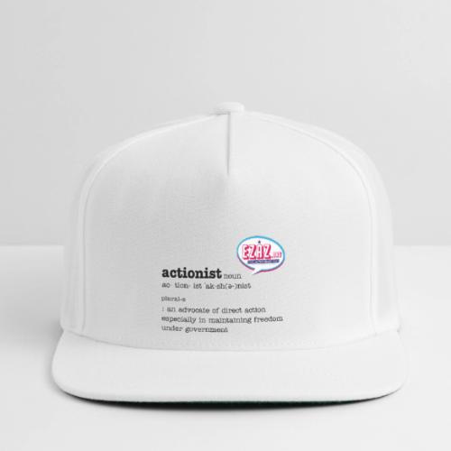 Actionist in Black ink - Snapback Baseball Cap