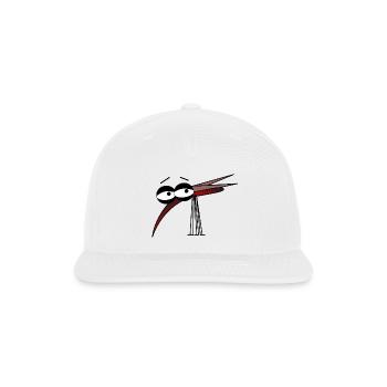 The Mozzie (Mosquito) - Snapback Baseball Cap - white - Front
