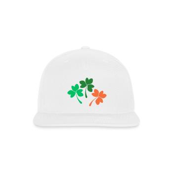 Shamrock design - Snapback Baseball Cap - white - Front
