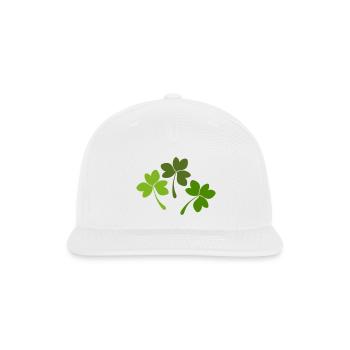 Shamrock design - Snapback Baseball Cap - white - Front