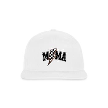 Mama Lightning Bolt - Snapback Baseball Cap - white - Front