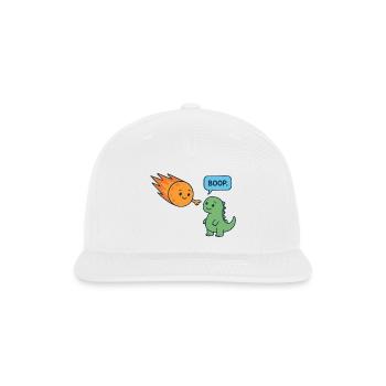 Meteor Buddy and Dino Boop - Snapback Baseball Cap - white - Front