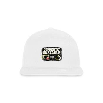 Currently Unstable: Pending Further Notice - Snapback Baseball Cap - white - Front