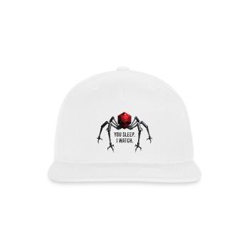 Funny You Sleep I Watch - Snapback Baseball Cap - white - Front