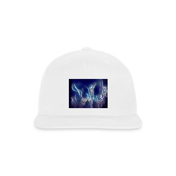 Butterfly Art - Snapback Baseball Cap - white - Front
