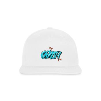 Crash Splash Comic Burst - Snapback Baseball Cap - white - Front