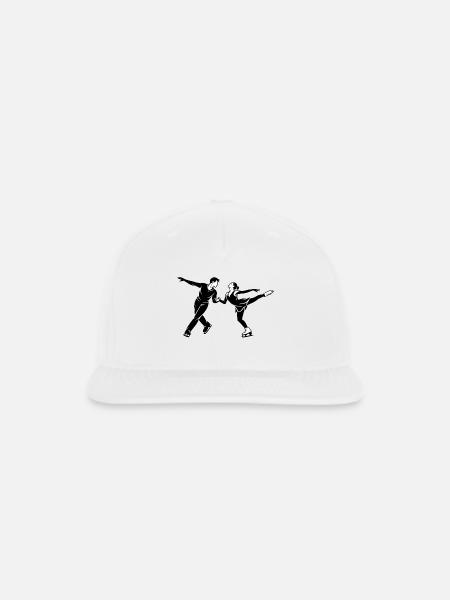 Olympic Figure Skating Duo - Snapback Baseball Cap - white