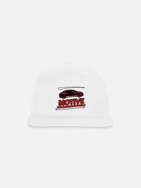 MOTIVE v2 - Snapback Baseball Cap - white