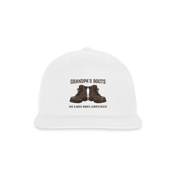 Grandpa's Boots Muddy Heritage - Snapback Baseball Cap - white - Front