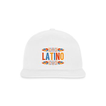 Latino Hispanic Month - Snapback Baseball Cap - white - Front