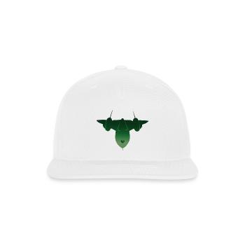 SR-71 Blackbird Classic Jet Design - Snapback Baseball Cap - white - Front