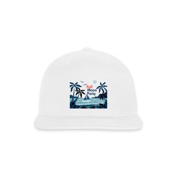 Moonlit Beach Party - Snapback Baseball Cap - white - Front