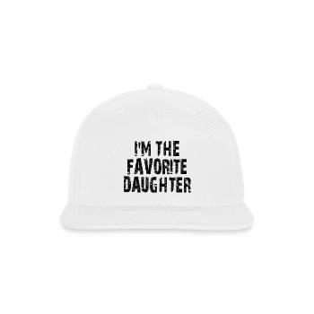 Family Favorites Gifts & more I'm The Favorite Dau - Snapback Baseball Cap - white - Front