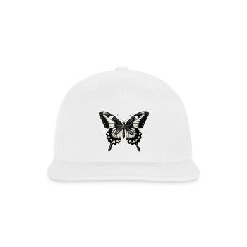 Butterfly Colorful Enchanting Delicate Insects - Snapback Baseball Cap - white - Front