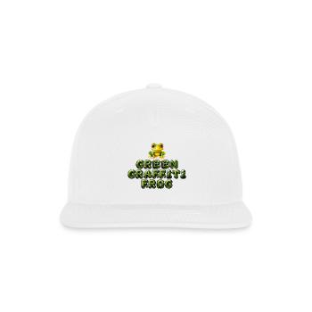 Green Graffiti Frog 🐸 Yes, that's me! - Snapback Baseball Cap - white - Front