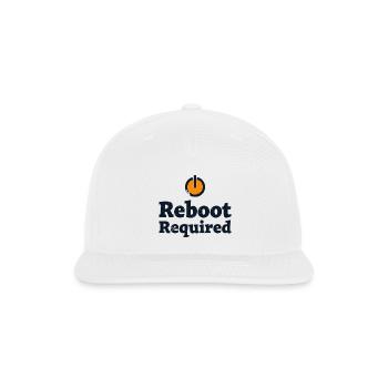 REBOOT REQUIRED System message Restart required - Snapback Baseball Cap - white - Front