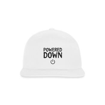 Powered Down Status Turned off - Snapback Baseball Cap - white - Front