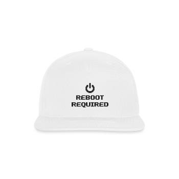 REBOOT REQUIRED System message Restart required - Snapback Baseball Cap - white - Front