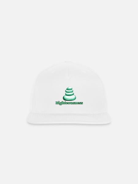 Righteousness - Snapback Baseball Cap - white
