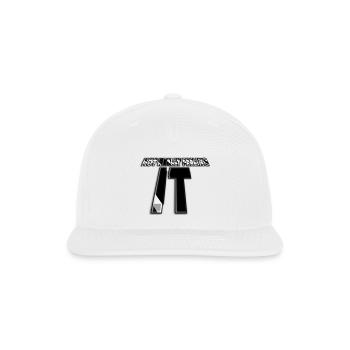 Not Really Feeling It Glitch Art - Snapback Baseball Cap - white - Front