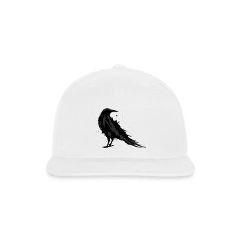 A black raven - Snapback Baseball Cap - white - Front