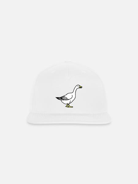 goose - Snapback Baseball Cap - white