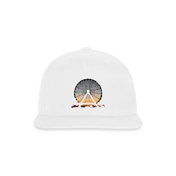 Retro ferris wheel festival folk festival - Snapback Baseball Cap - white - Front