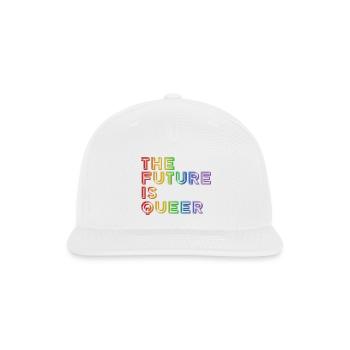 The Future Is Queer - Snapback Baseball Cap - white - Front