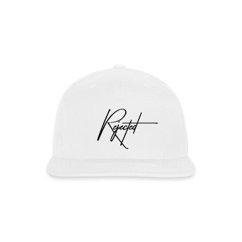 Rejected – The Art of Not Being Chosen - Snapback Baseball Cap - white - Front