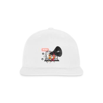 Digital Noise Chaos - Snapback Baseball Cap - white - Front
