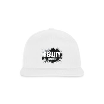 REALITY_LOADING - Snapback Baseball Cap - white - Front