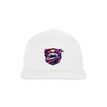 Gamelife - Snapback Baseball Cap - white - Front
