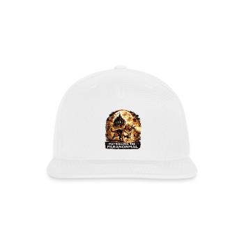 Patrolling The Paranormal Golden Retriever Shirt - Snapback Baseball Cap - white - Front