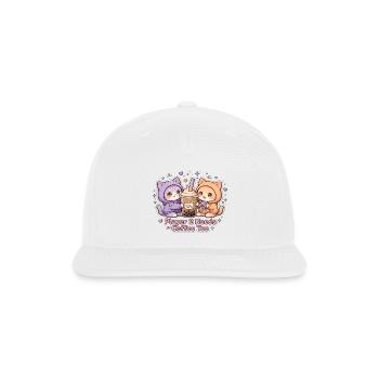 Coffee Duo Cozy Cat 2 Player - Snapback Baseball Cap - white - Front