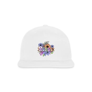 Emergency Nurse flowers - Snapback Baseball Cap - white - Front