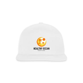 Marine Conservation - Snapback Baseball Cap - white - Front