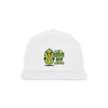 Be Like a kiwi BIrd Small But Fierce1 - Snapback Baseball Cap - white - Front