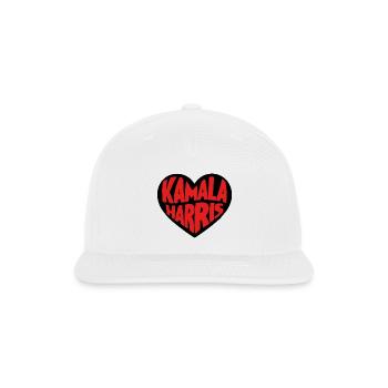 Kamala Harris - Snapback Baseball Cap - white - Front