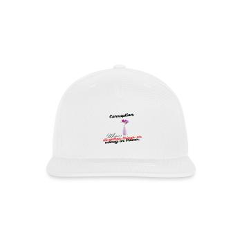 Quotation 44 - Snapback Baseball Cap - white - Front