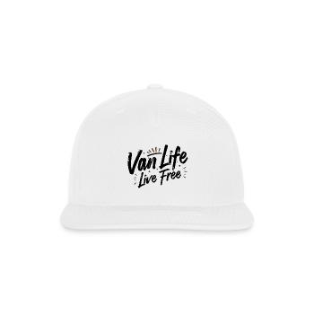 Van Life - Nocturnal Silhouette Sunburst - Snapback Baseball Cap - white - Front